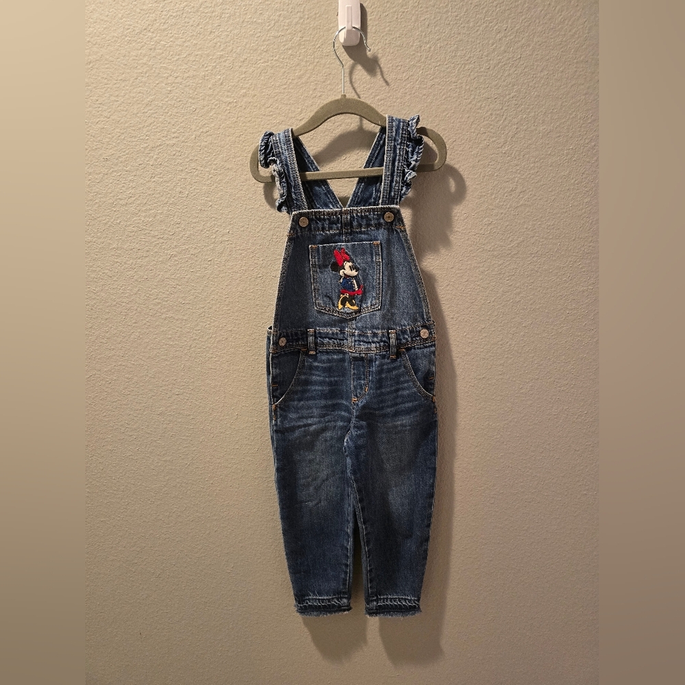 Kids Denim Overalls with Cartoon Patch
